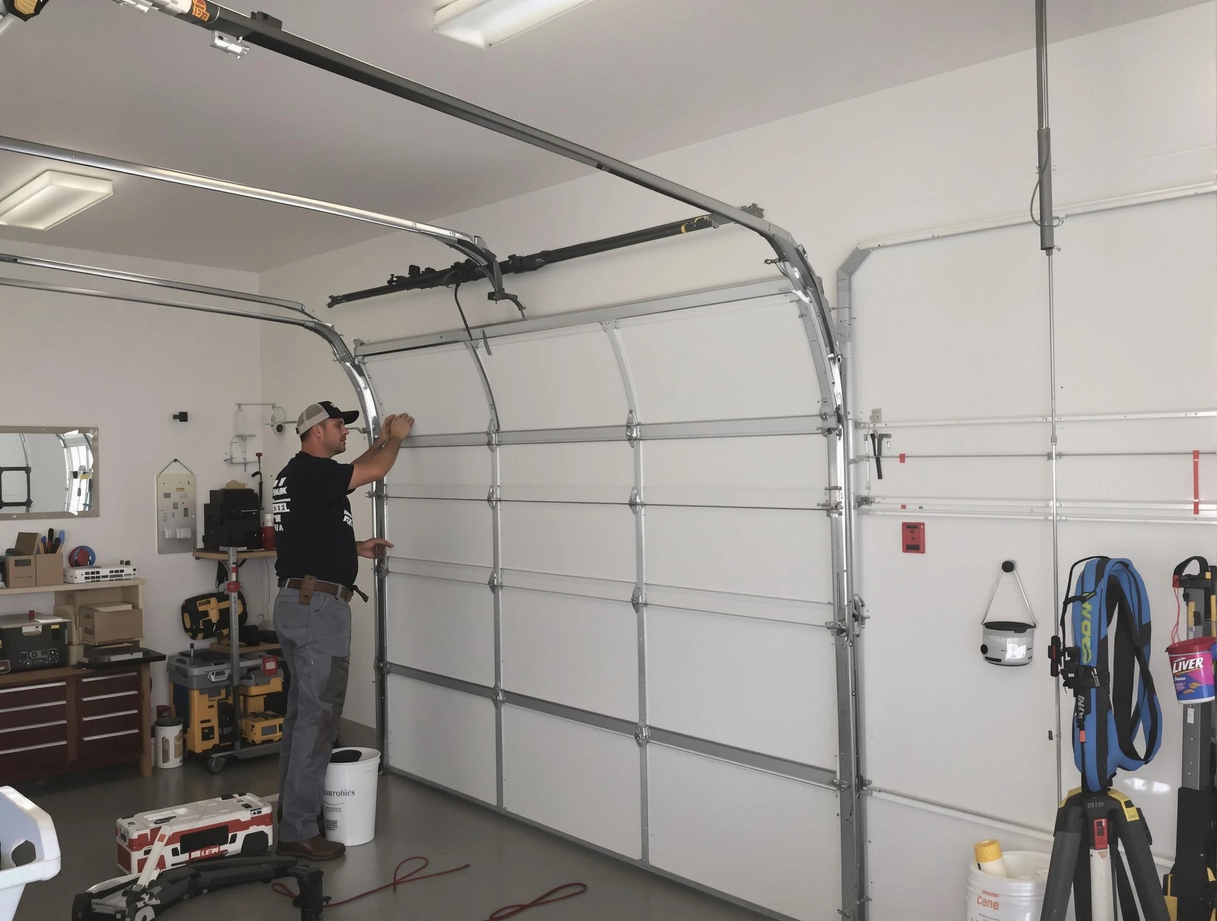 Upper Arlington Garage Door Repair team installing new garage door in Upper Arlington