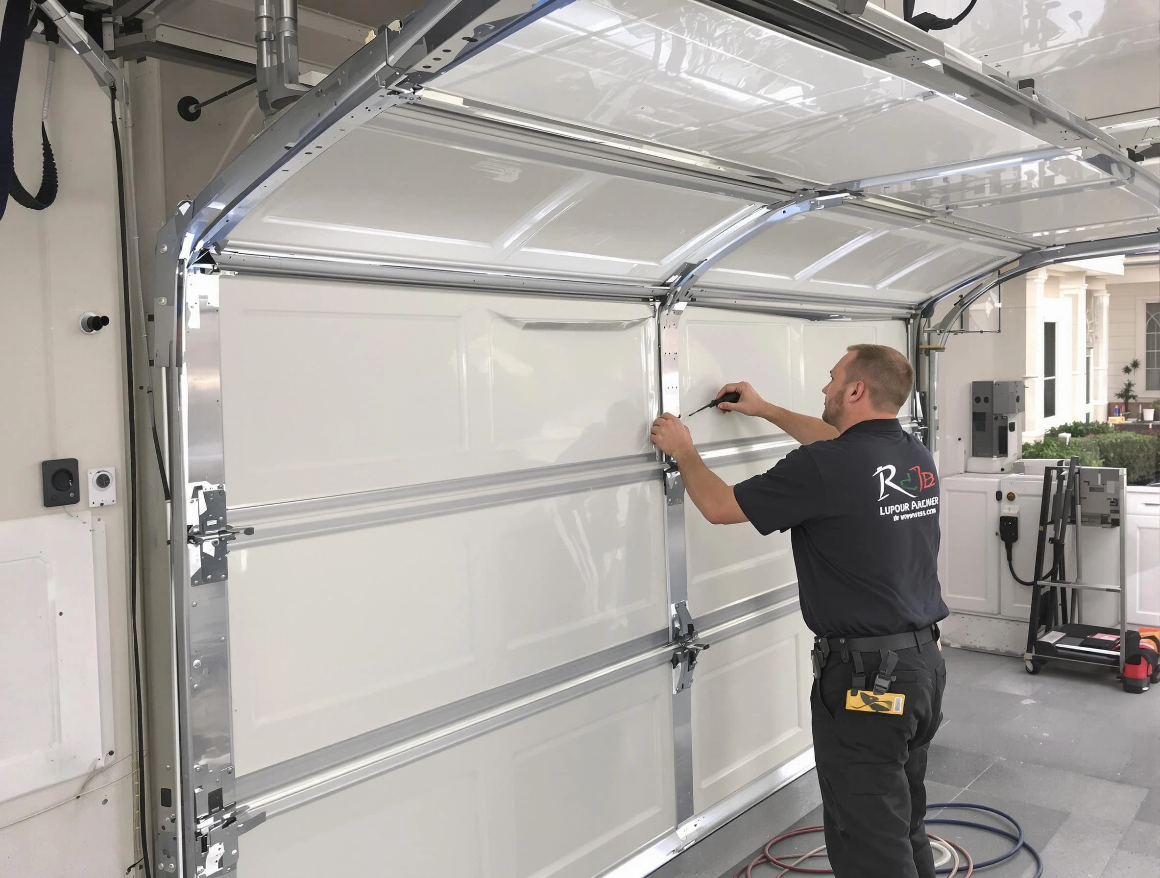 Upper Arlington Garage Door Repair professional performing panel repair in Upper Arlington