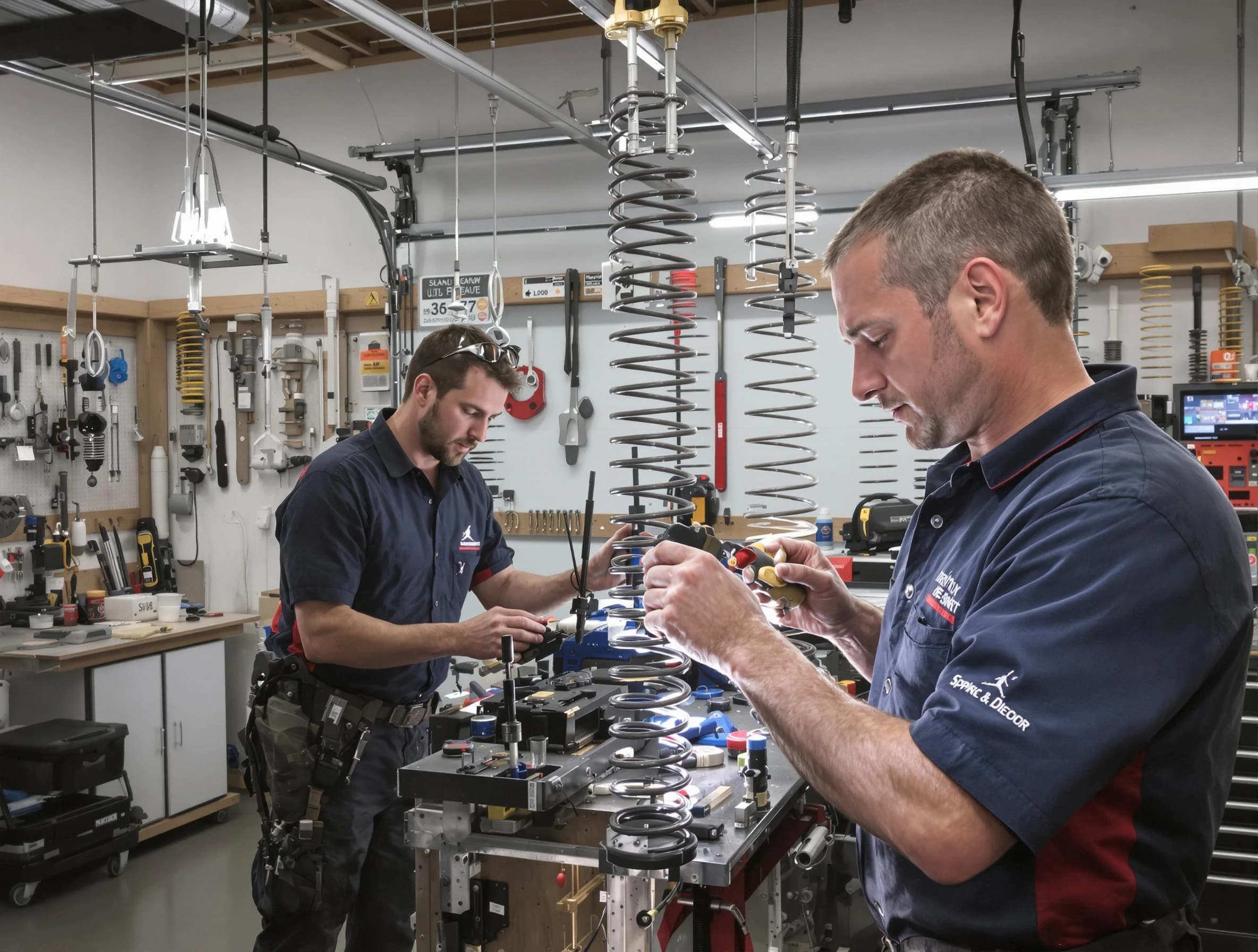 Garage door spring repair service by Upper Arlington Garage Door Repair in Upper Arlington