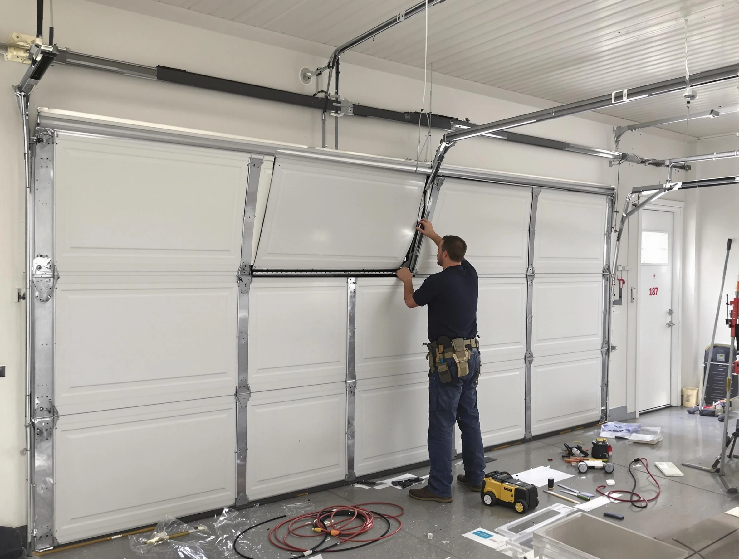 Garage Door Section Replacement in Upper Arlington