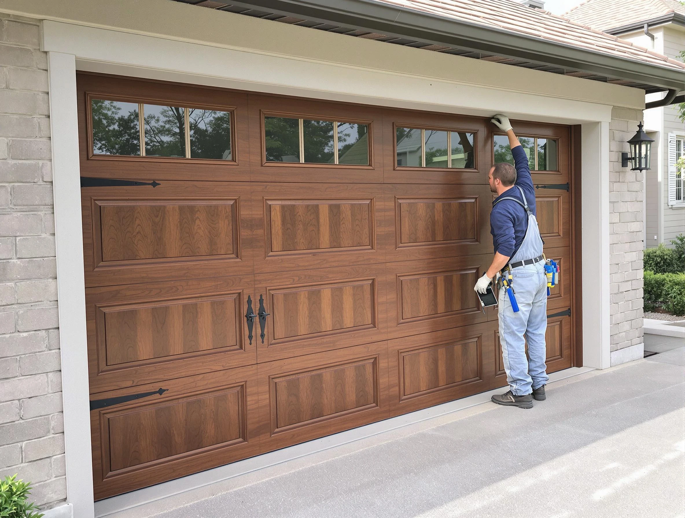 Custom garage door showcase by Upper Arlington Garage Door Repair in Upper Arlington