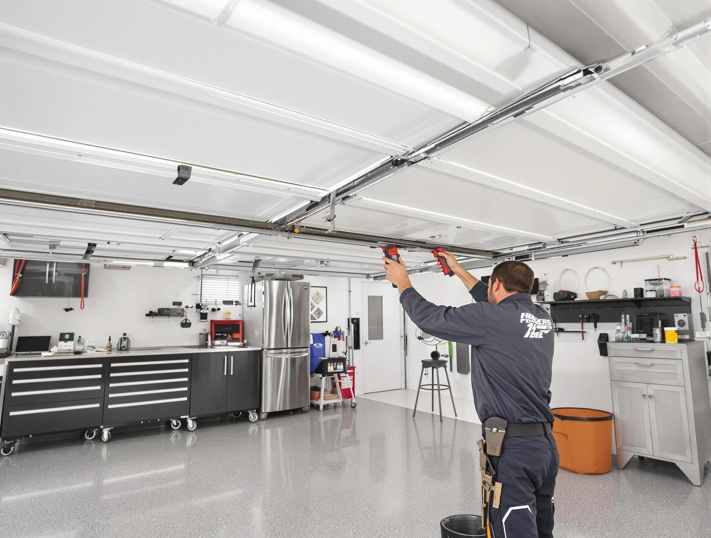 Overhead garage door repair service by Upper Arlington Garage Door Repair in Upper Arlington